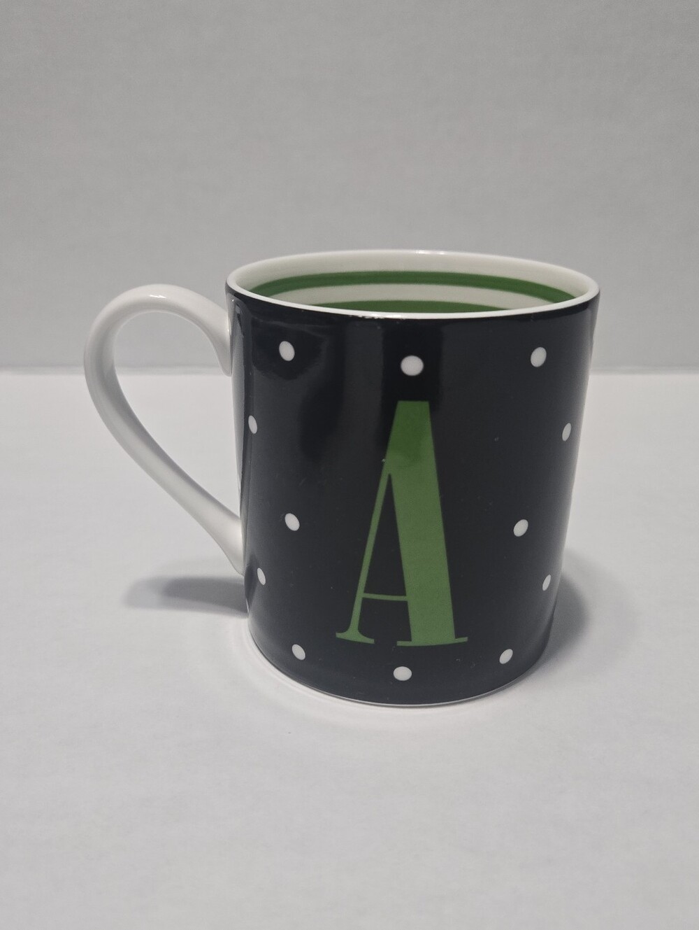 Kate Spade Letter A Initial Coffee Mug Tea Cup Lenox colab monogram A